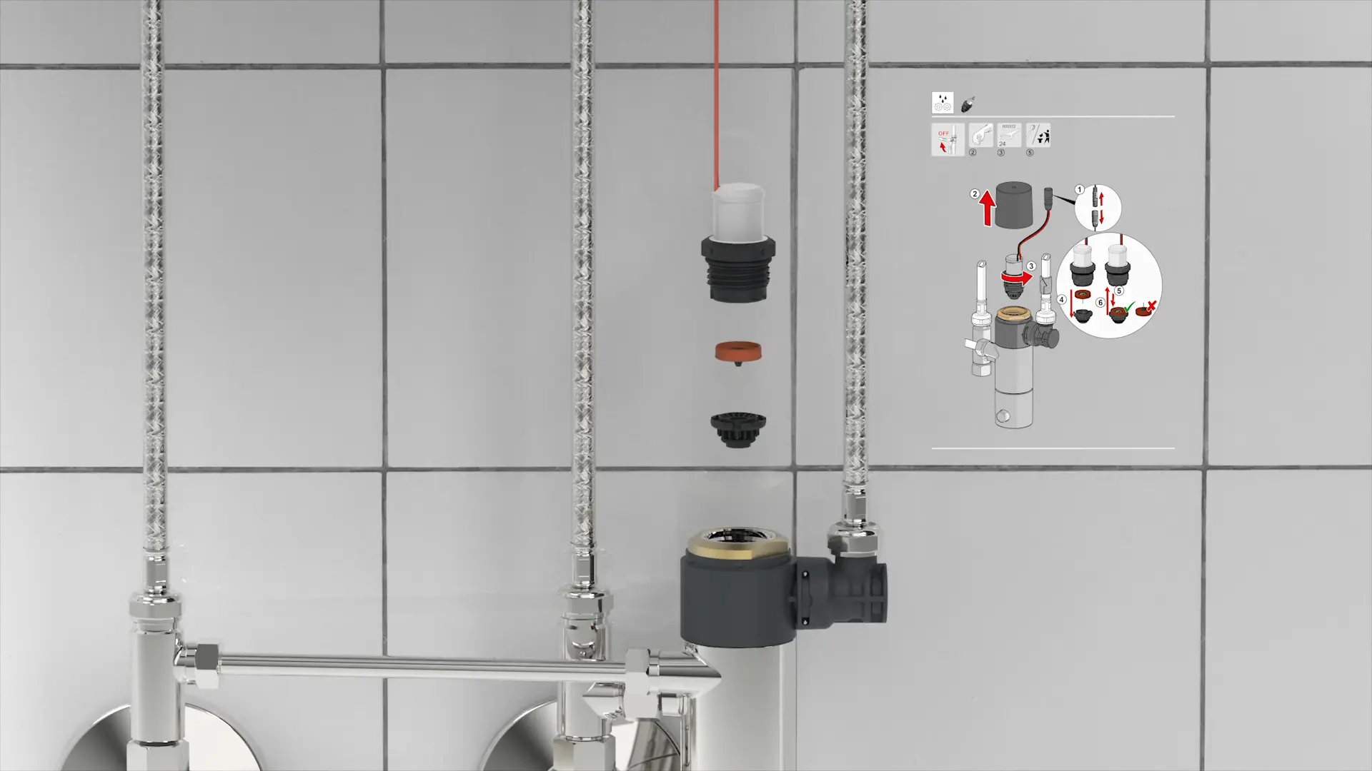 Oras Optima Hybrid - Solenoid Valve maintenance